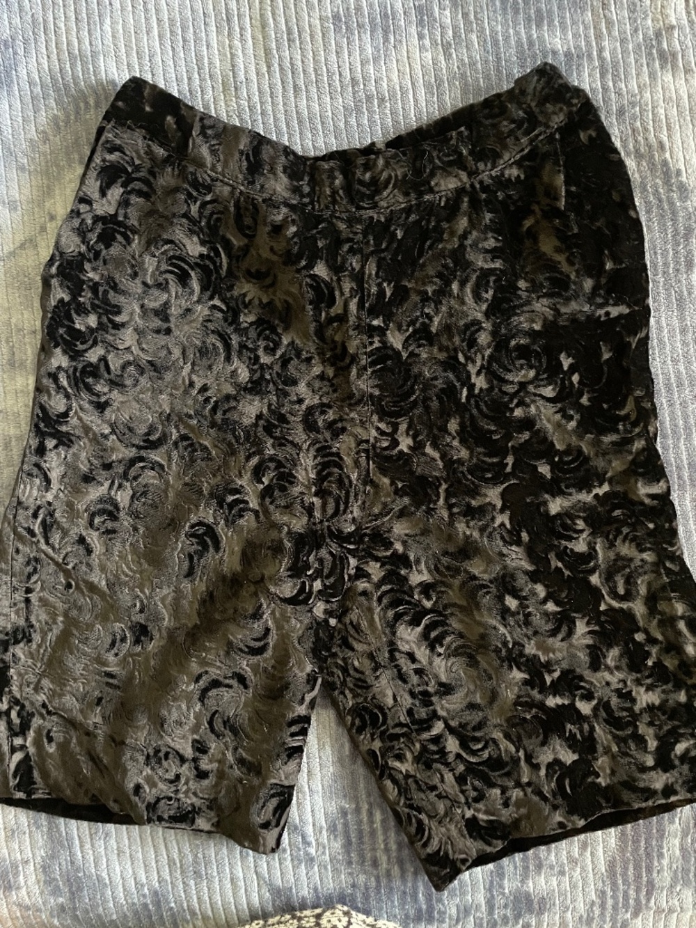 Vintage Christian Dior  Velvet Bermuda Lined Dior Shorts EUC